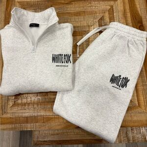 White Fox Sweatsuit (small)